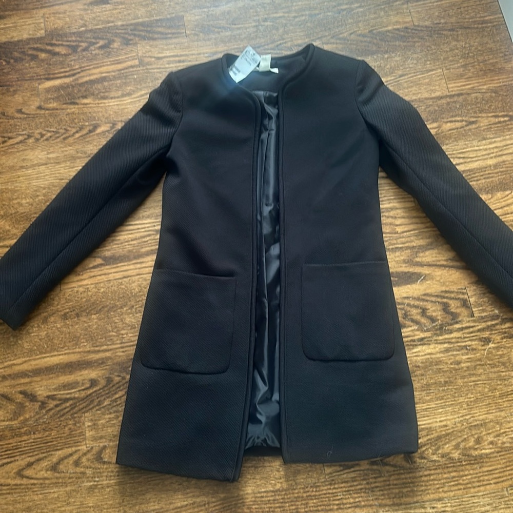 New H&M long black Blaser
